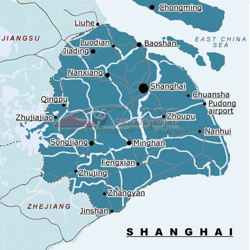 shanghai province map